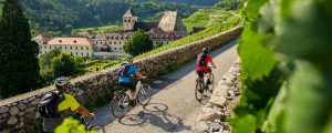 Talradfahren in Südtirol im Frühling